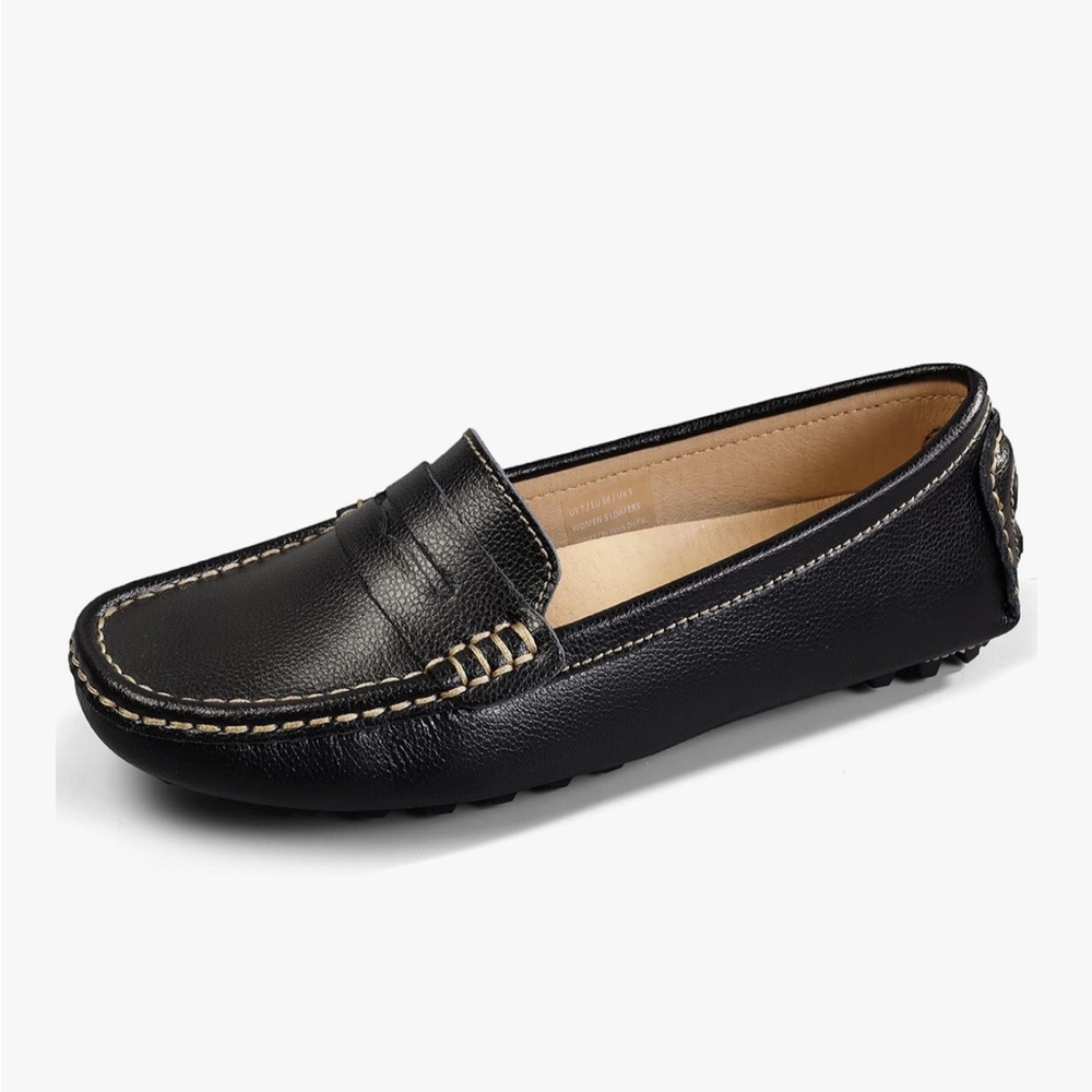 Artisure Black Leather woman’s Loafers - Picture 8 of 12